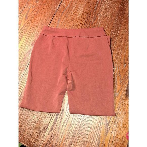 Small Chicos Size 0.5 Short So Slimming Brown Orange Elastic Waist Pull On Pants - Picture 3 of 3